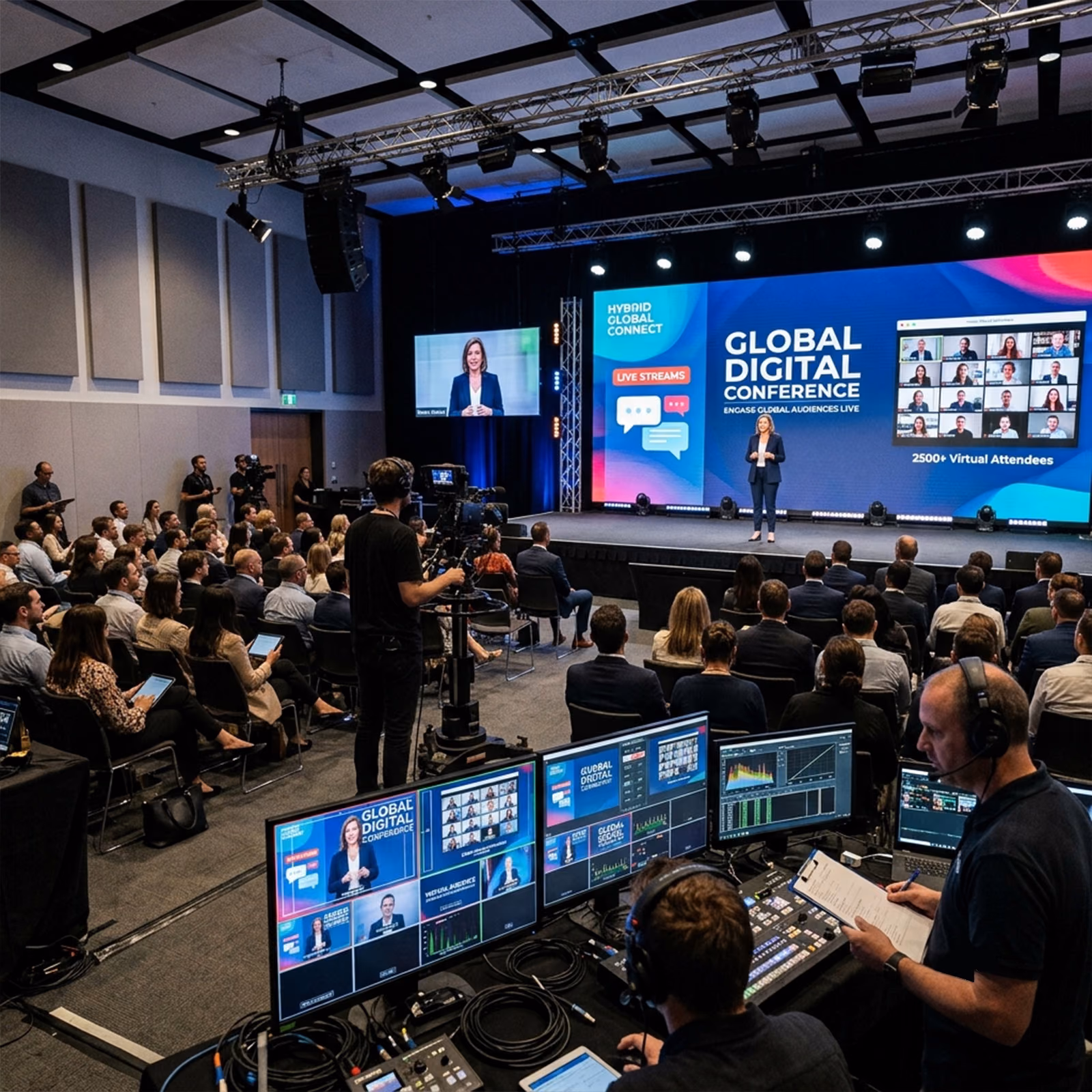 Virtual Video Production Hybrid Event Production